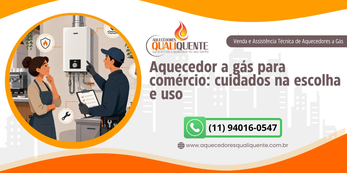 Aquecedor a gás para comércio: cuidados na escolha e uso